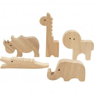 Animaux en bois Safari 3-14,5 cm 10 pièces Animaux en bois Safari 3-14,5 cm 10 pièces