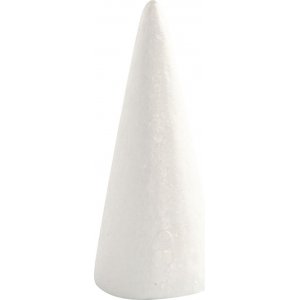 Cônes en polystyrène - blanc - Ø6 cm - 5 pcs Cônes en polystyrène - blanc - Ø6 cm - 5 pcs