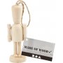 Figurine avec cordon de suspension - bois