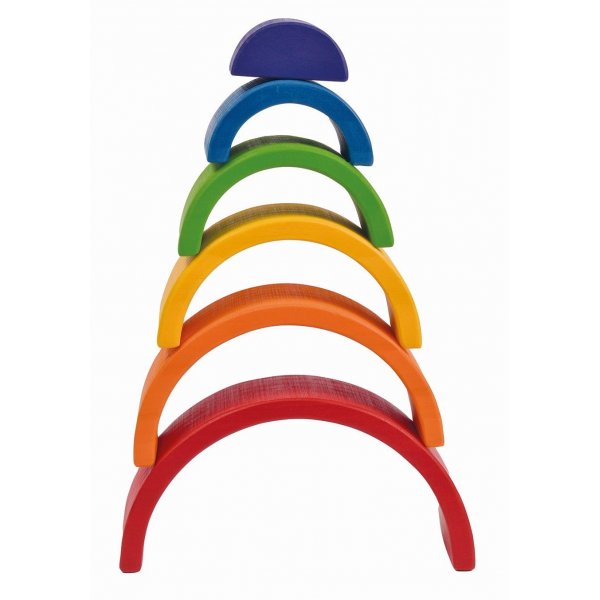 Arc-en-ciel en bois 6 parties Arc-en-ciel en bois 6 parties