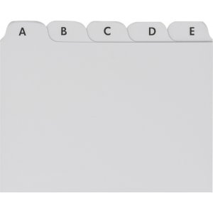 Carte d'écriture - index A7 - grise Carte d'écriture - index A7 - grise