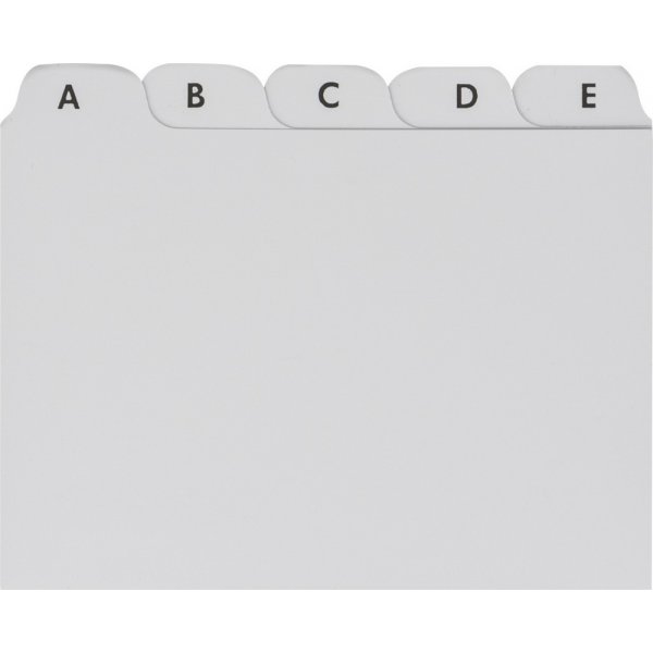 Carte d'criture - index A7 - grise