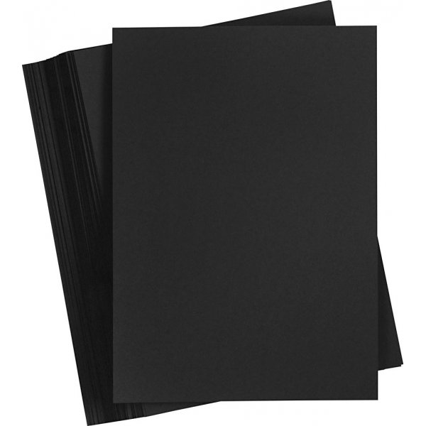 Carton color - noir - A3 - 180 g - 100 feuilles