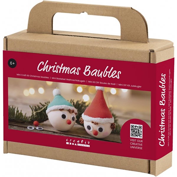 Mini Kit DIY Boules de Noël pour Sapin - Elfes Rouges et Verts Mini Kit DIY Boules de Noël pour Sapin - Elfes Rouges et Verts