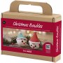 Mini Kit DIY Boules de Nol pour Sapin - Elfes Rouges et Verts