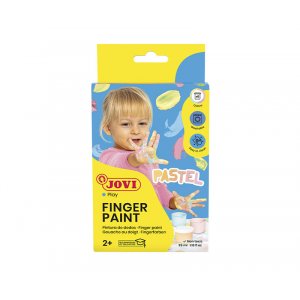 Set de peinture au doigt - Jovi - 6 couleurs pastel 35 ml Set de peinture au doigt - Jovi - 6 couleurs pastel 35 ml