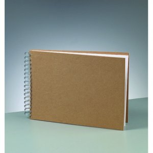 Album pour scrapbooking A 4 / 30 x 21,5 c - marron 25 pages avec fil spiralé Album pour scrapbooking A 4 / 30 x 21,5 c - marron 25 pages avec fil spiralé