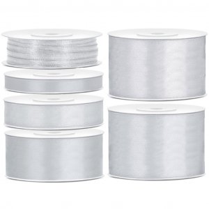 Ruban satiné - 25 m - Argent Ruban satiné - 25 m - Argent