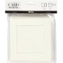 Carte passe-partout avec enveloppe - blanc cass - 10 sets