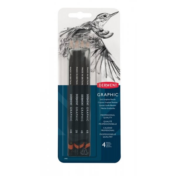 Croquis graphique Derwent - 4 stylos