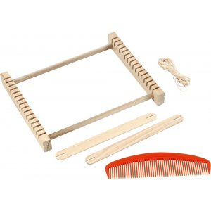 Nappe avec navettes, peigne et ficelle - Bois Nappe avec navettes, peigne et ficelle - Bois