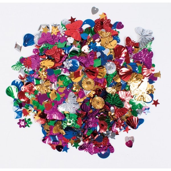 Mlange de paillettes motif naturel - 100 grammes