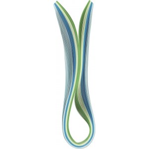 Bandes de quilling - bleu - vert - vert lime - turquoise - 100 pcs Bandes de quilling - bleu - vert - vert lime - turquoise - 100 pcs