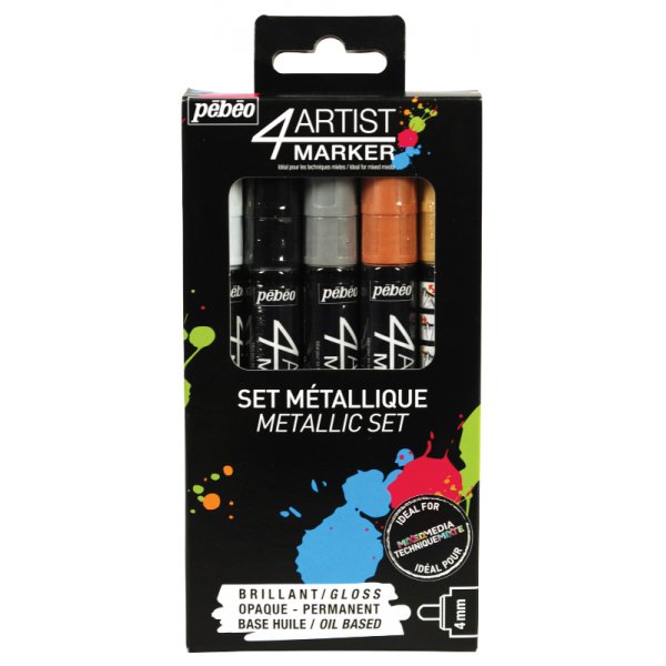 Marqueur  base d\\\'huile - Pbo 4Artist - Set de marqueurs 5x4mm mtal