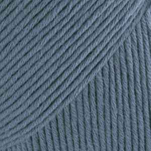 Fil DROPS Safran Uni Color - 50g - Bleu jean (06) Fil DROPS Safran Uni Color - 50g - Bleu jean (06)