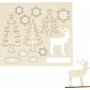 Figurines en bois  faire soi-mme - fort avec cerf