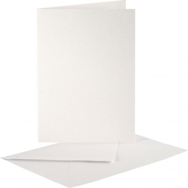Cartes en nacre - crme - 10 sets