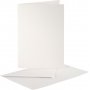 Cartes en nacre - crme - 10 sets
