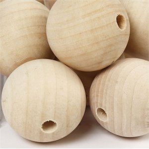 Perles en bois - Ø40 mm - 30 pcs Perles en bois - Ø40 mm - 30 pcs