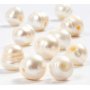Perles d'eau douce - Ø9-12 mm - nacre - 10 pcs