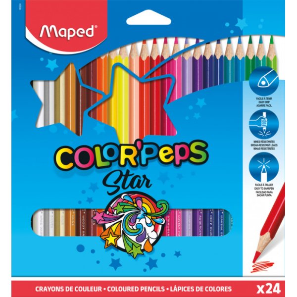 Set de crayons de couleur - Maped - ColorPeps 24-pack