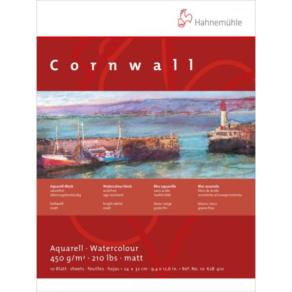 Bloc aquarelle Hahnemhle Cornwall 450g gros