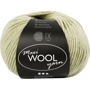 Fil de laine - vert clair - 100 g Fil de laine - vert clair - 100 g