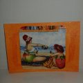 Image client Bloc de carte postale aquarelle
