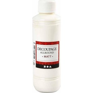 Vernis de découpage - polyvalent - mat - 250 ml Vernis de découpage - polyvalent - mat - 250 ml