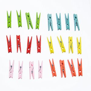 Pinces à linge 45 mm paquet de 24 - Multicolore Pinces à linge 45 mm paquet de 24 - Multicolore