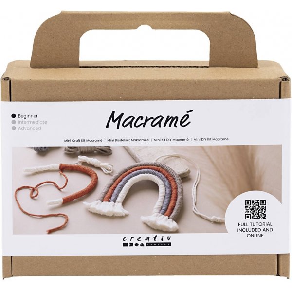 Mini Kit DIY Macramé - Arc-en-ciel
