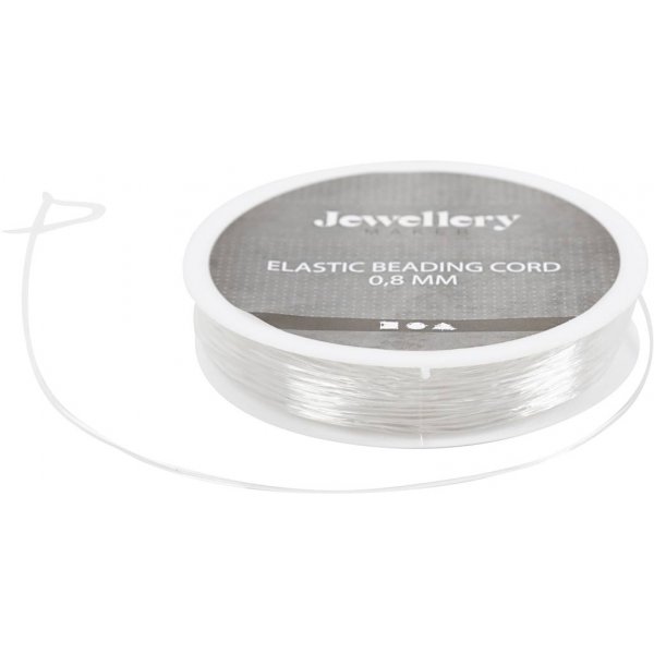 Fil lastique bijoux - 0,8 mm - rond - 10 m