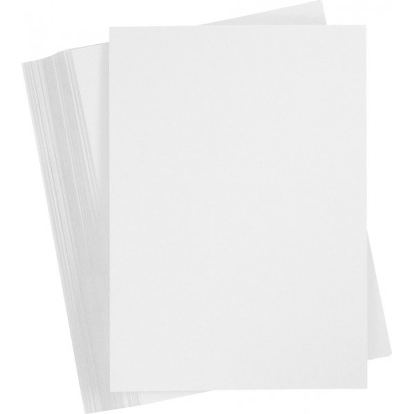 Carton color - blanc - A3 - 180 g - 100 feuilles