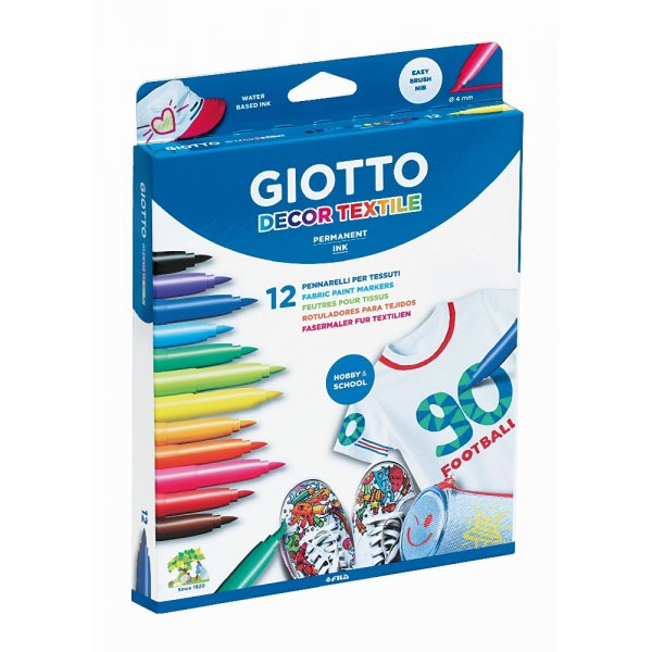 Stylos textile Giotto Decor - paquet de 12