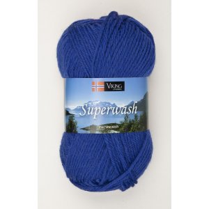 Fil Viking Superwash 50g - Bleu cobalt (125) Fil Viking Superwash 50g - Bleu cobalt (125)