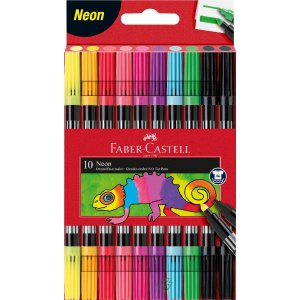 Stylos fibre Double pointe Néon - 10 couleurs Stylos fibre Double pointe Néon - 10 couleurs