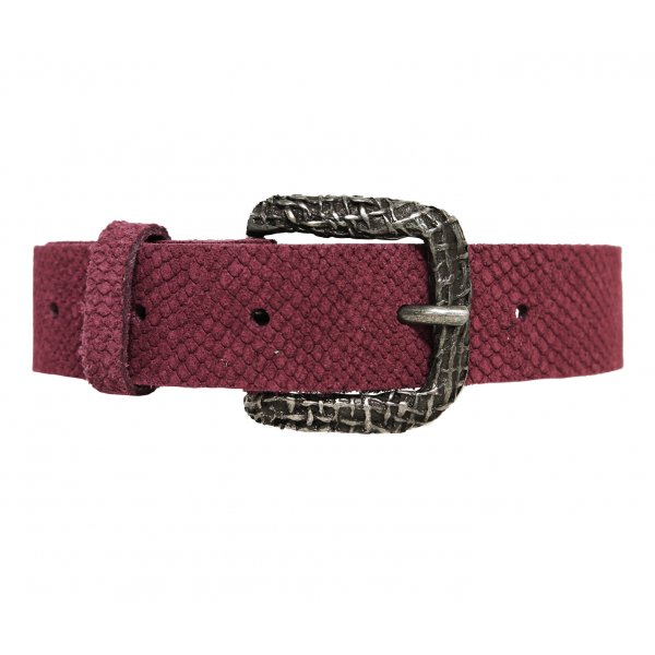 Ceinture pour femme en cuir de vachette à motif croco Ceinture pour femme en cuir de vachette à motif croco