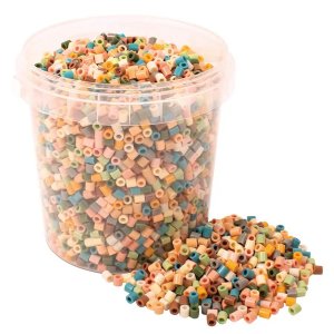 Perles tubulaires en seau, mélange pastel Dov - 5000 pièces Perles tubulaires en seau, mélange pastel Dov - 5000 pièces