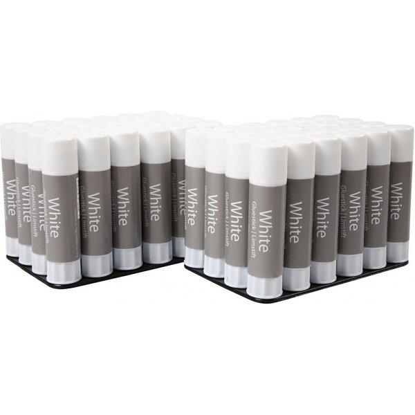 Bton de colle blanche - 48 pcs