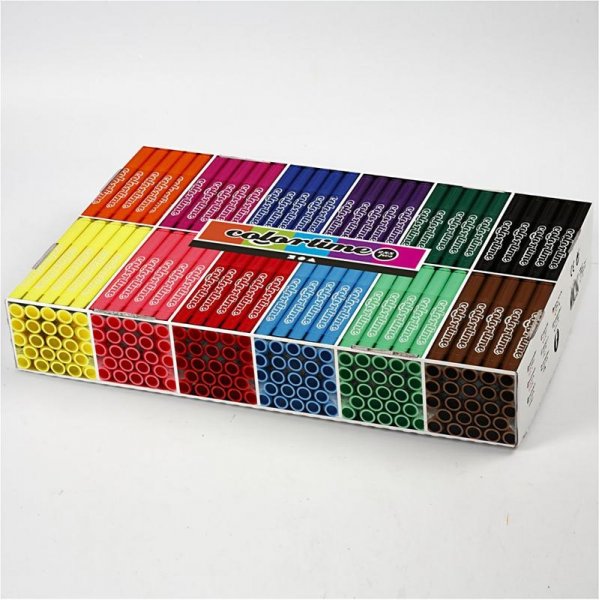 Crayons Colortime - couleurs standards - 5 mm - 24 pcs