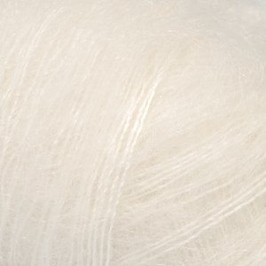Fil DROPS Kid-Silk Uni Color - 25g - Naturel (01) Fil DROPS Kid-Silk Uni Color - 25g - Naturel (01)