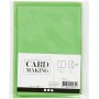 Cartes et enveloppes - vert 10,5 x 15 cm - 6 sets