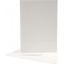 Carte postale avec enveloppe - blanc cassé - 12,5 x 17,5 cm - 10 pcs