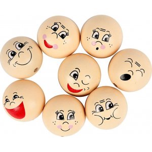 Faces - ivoire - Ø30 mm - 16 pcs Faces - ivoire - Ø30 mm - 16 pcs