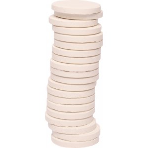 Rondelles de couleur ø 30 mm - blanc - 20 pcs Rondelles de couleur ø 30 mm - blanc - 20 pcs