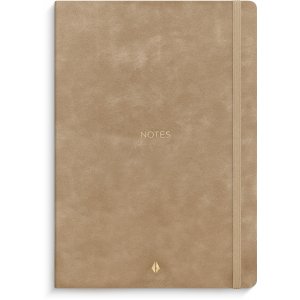 Carnet de notes Deluxe A5 à lignes beiges lisses Carnet de notes Deluxe A5 à lignes beiges lisses