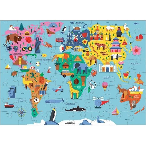 Puzzle Gographie - Carte du monde
