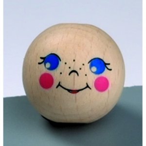Tête en bois 25 mm - poupée Tête en bois 25 mm - poupée