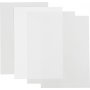 Feuille plastique rtractable - Transparent brillant - Transparent mat - Blanc mat - 4 feuilles