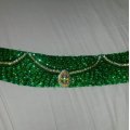 Image client Perles rocaille doubl�es argent � 2,6 mm - vert feuille 17 g